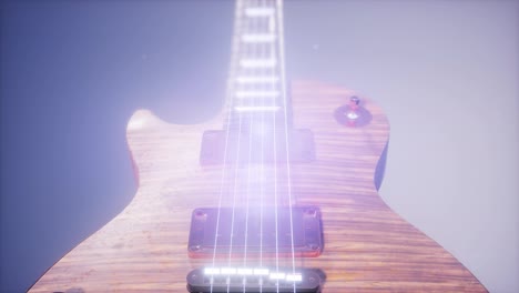 E-Gitarre-Auf-Blauem-Hintergrund